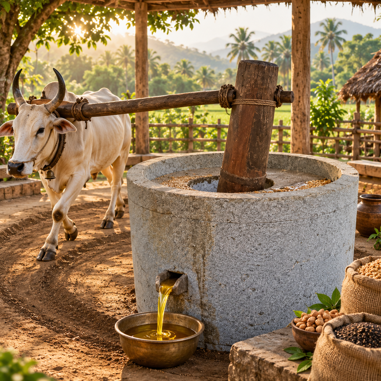 Vanyam Naturals Bull Driven Stone Ganuga